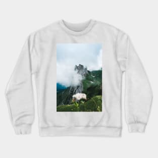 Flower Mountain - Landscape Photography Crewneck Sweatshirt